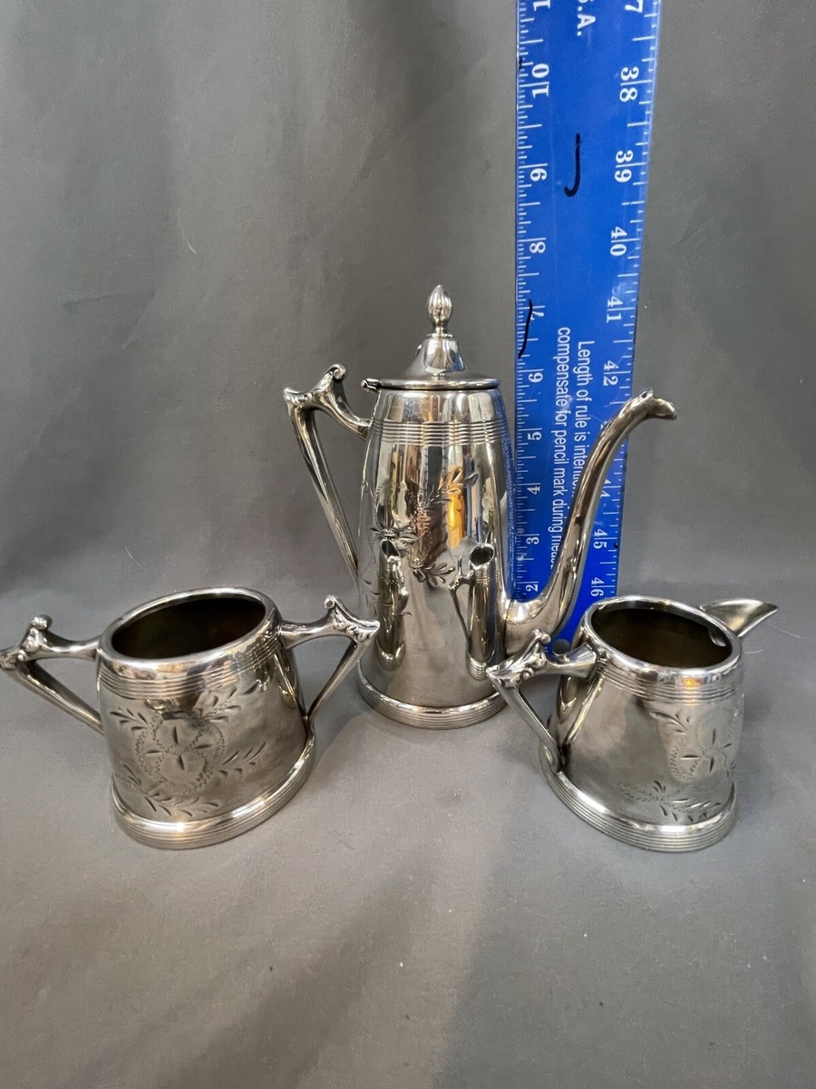 Sheffield Silver Plate Tea/Coffee/Chocolate Set, Hallmarked