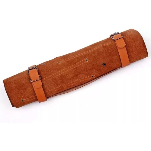 New Handmade 6 Damascus Steel BBQ Kitchen Chef knife set with leather roll bag - Picture 5 of 5
