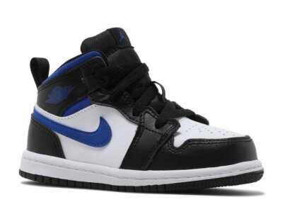 Air Jordan 1 Mid Game Royal White/Racer Blue-Black (640735 140) Toddler Size 2c