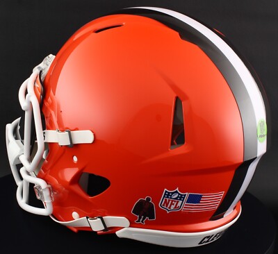 cleveland motorcycle helmets CLEVELAND BROWNS NFL Riddell Speed Full Size AUTHENTIC Football Helmet
