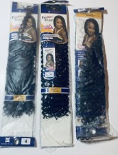 Freetress Synthetic Crochet Braid Bohemian Shake N Go 20 Color 1B/4 Set Of 3