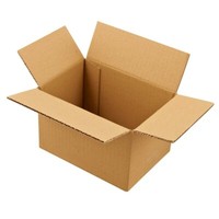 20 Faltkartons 1-Wellig 21,0 X 15,0 X 13,7Cm Versandkarton Faltschachtel - Braun