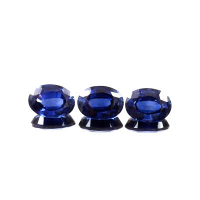 Premium Qualität Makellos Ceylon Blau Saphir Lose Oval Edelstein Schnitt Viel