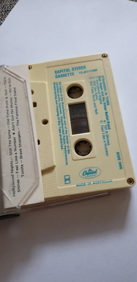 Bob Seger And The Silver Bullet Band Stanger In Town Cassette. Retro Vintage - Image 2 of 3