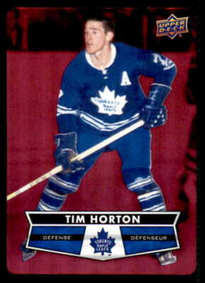 2021-22 UD Tim Hortons Red Die Cut #DC-1 Tim Horton (ref 115105)