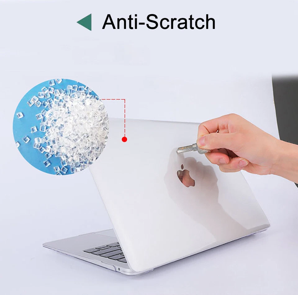 Nuevo Teclado Estuche Rígido Transparente Macbook Air 13" A2337 A2179 + Cubierta de Pantalla Foto 4 de 4