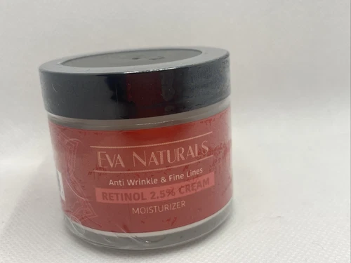 Eva Naturals Retinol 2.5% Cream Moisturizer, 2 Oz (60 Ml) Anti Wrinkle NEW