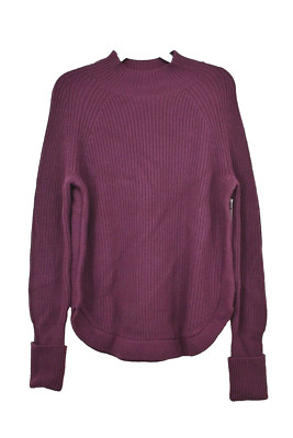 Treasure & Bond Womens Long Sleeves Chunky Ribbed Mock Neck Pullover Sweater XXS