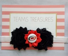 Hurricanes headband Carolina hockey headband Hurricanes hockey baby girl gift