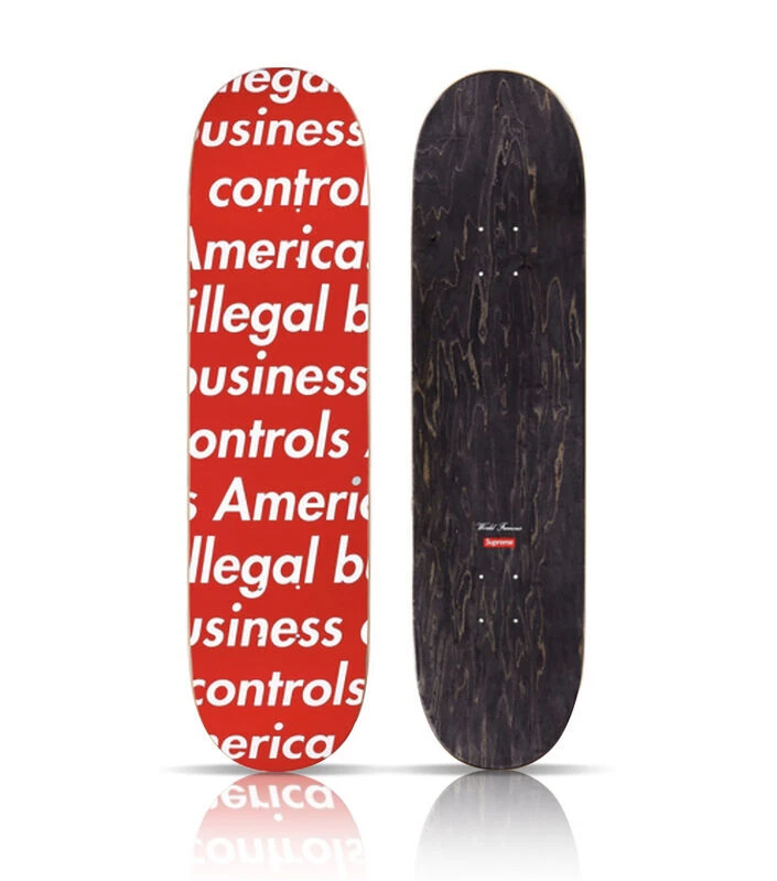 Supreme Illegal Business Skateboard Deck Red