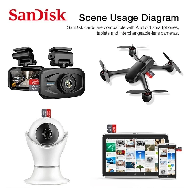 SanDisk Micro SD Card 32GB 150MB/s C10 A1 Phone Tablet Camera Gaming UK Seller - Image 4 of 4