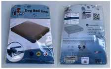 4Knines Large Size Dog Bed Liner Waterproof Durable Material TAN, 45" x 36" x 6"