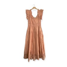 Ulla Johnson Midi Dress,  Leona Dress in Azalea/Dusty Pink,  Size 6, Nwt