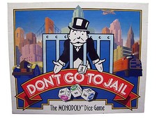Don't Go to Jail The Monopoly Dice Game 1991 Game Accessories Sealed box