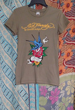 Women's Ed Hardy Slim Fit T-shirt M 34B LOVE Cotton USA