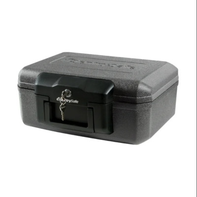 SentrySafe 1200 Fire-Resistant Box Safe with Key Lock 0.18 Cu. ft., Black