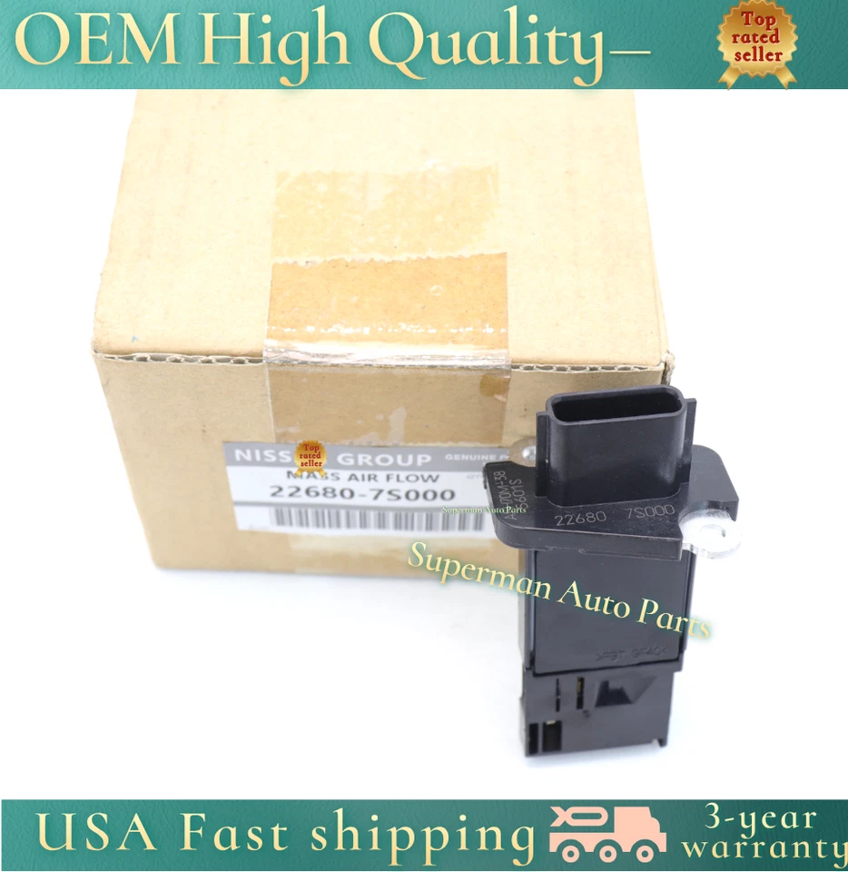 Sensor medidor de flujo de aire másico OEM 22680-7S000 para Nissan Infiniti AFH70M-38 AF Foto 4 de 4
