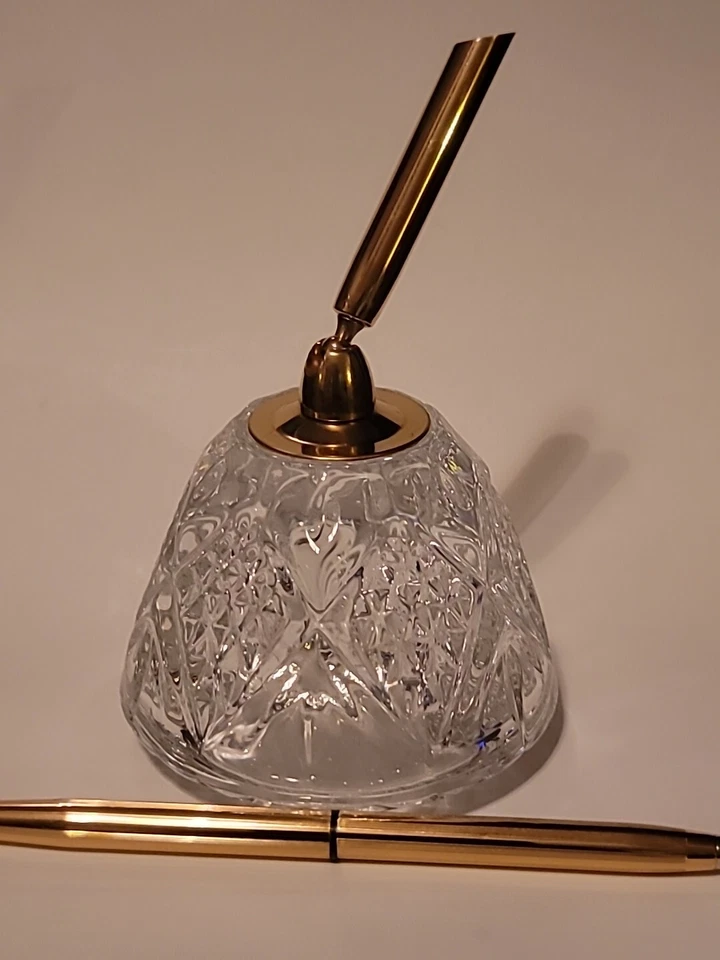 Pen Holder&Pen Beverly Clark Collection Clear European Crystal Wedding Guest - Image 2 of 4