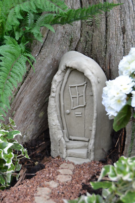 Feentür mit Pixie Stiefel Stein Garten Ornament