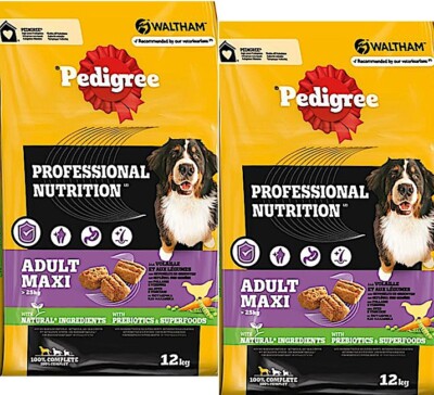 2 x 12 kg Pedigree Adult Maxi Geflügel Gemüse (  3,44/kg) Professional Nutrition