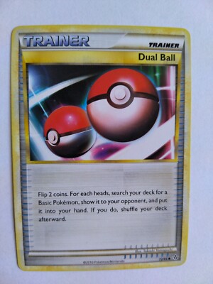 Dual Ball Trainer 72/95 Pokemon HS Unleashed Regular Uncommon
