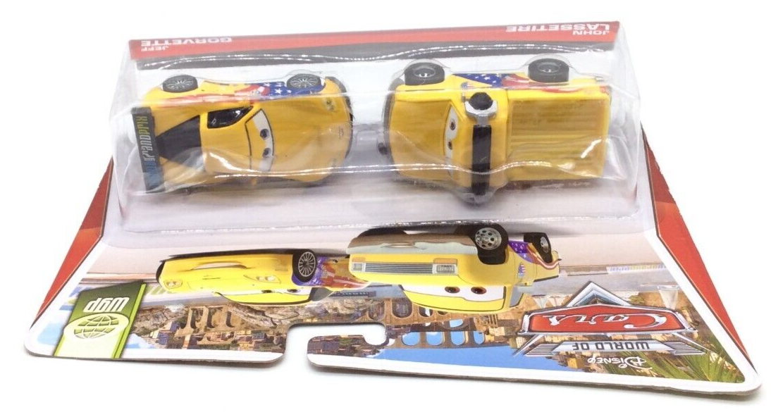 Disney Pixar Cars WGP: JOHN LASSETIRE & JEFF GORVETTE (2-PACK