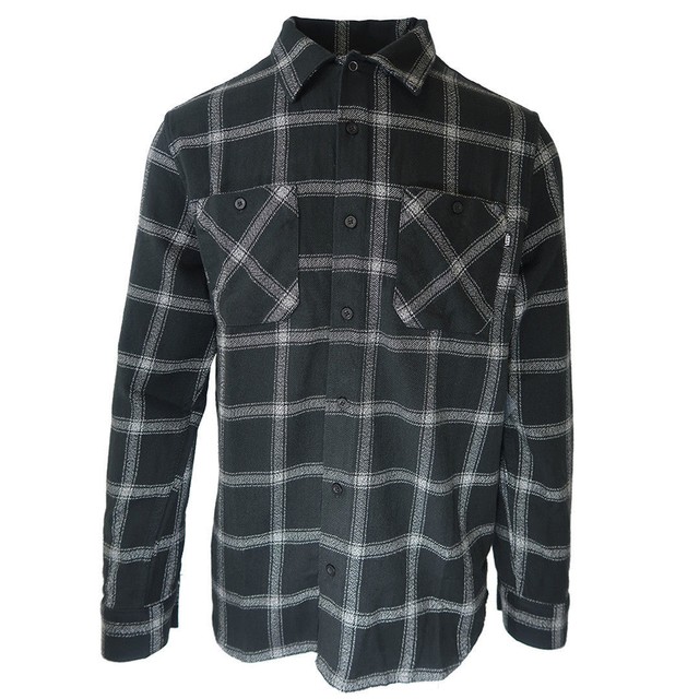 vans black flannel
