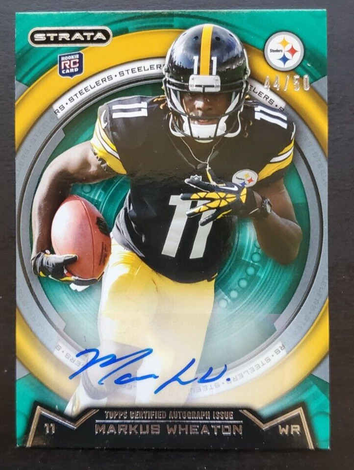 Markus Wheaton Topps Strata #60 Autograph-Emerald