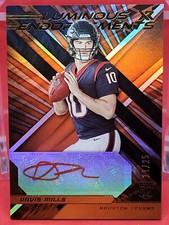 2021 Panini XR Luminous Endorsements Orange 11/25 Davis Mills Rookie Auto RC