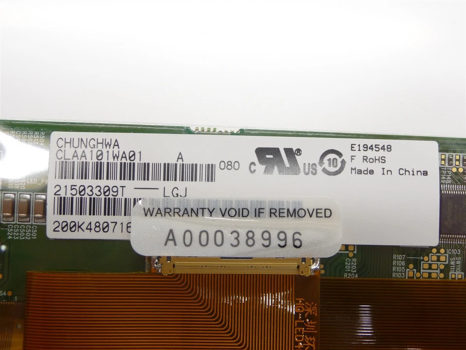 NEW CHUNGHWA CLAA101WA01A 10.1" TFT LED LCD LAPTOP REPLACEMENT SCREEN MONITOR - Image 4 of 4