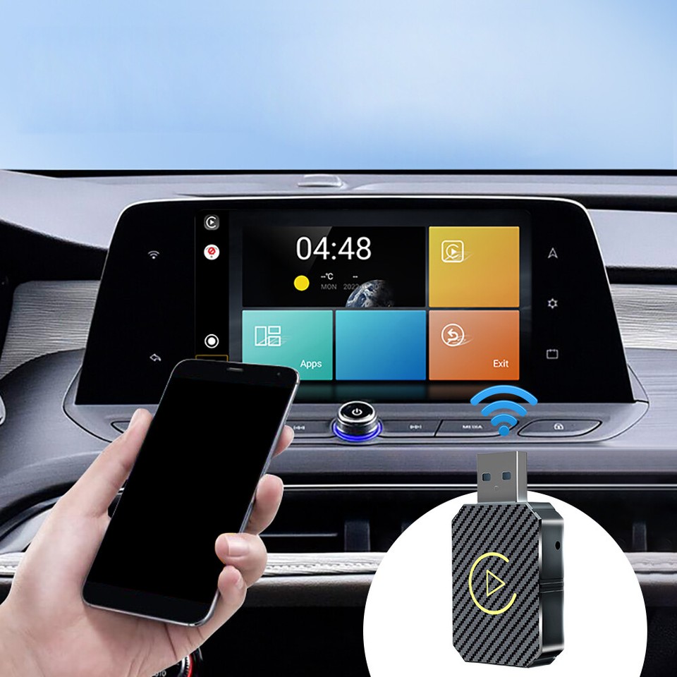 Mini USB 2 in1 Wireless CarPlay Adapter Dongle For iPhone A pple