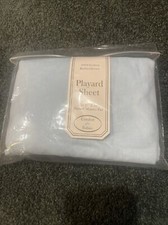 Brand New 100  Cotton Playard Sheet, Blue 27x39 fits cribs or Pack-n-play
