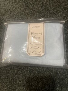 Brand New 100 % Cotton Playard Sheet, Blue 27x39 fits cribs or Pack-n-play