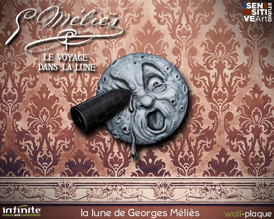 La Lune De Georges Melies Plaque Murale 27cm