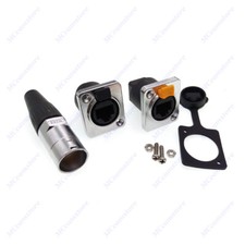 8p8c RJ45 Waterproof Panel Mount Wire Connector,RJ45 Ethernet/Network Connector