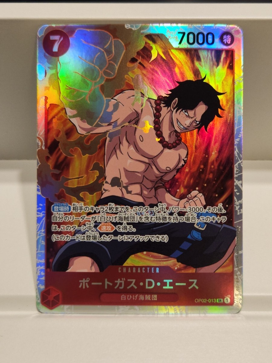 One Piece Card Game OP02-013 Portgas D. Ace SR Japanese Paramount