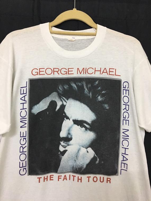 GEORGE MICHAEL THE FAITH TOUR Tシャツ　XXL George Michael Faith Tour 88 Concert Vtg classic T shirt