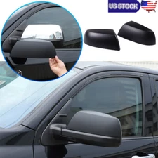 Matte Black ABS Side Rearview Mirror Caps Cover For Toyota Tundra/Sequoia 07-21