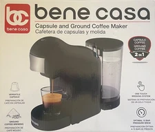 Bene Casa Espresso Coffee Maker - Nespresso Original & Ground Coffee