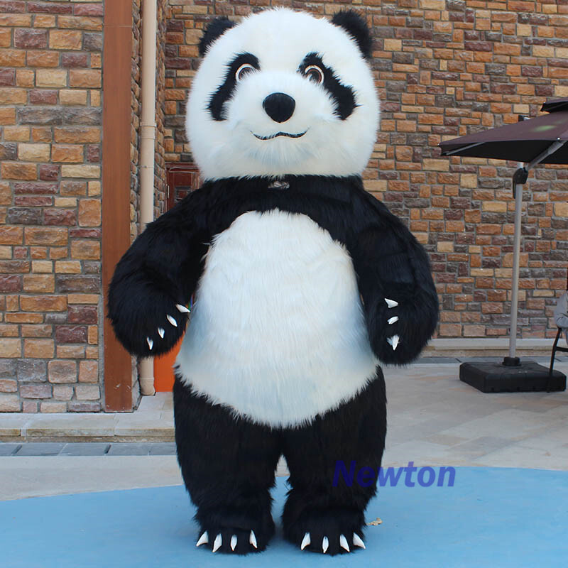 Inflatable Panda Mascot Costume Cosplay Adult Size Includes