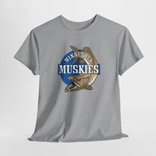 Minnesota Muskies 1967-1968 Vintage Basketball Tee, ABA Team Shirt, Sports Fan