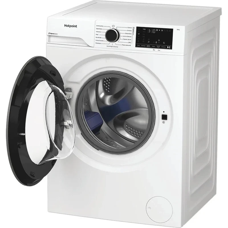 Lavatrice HOTPOINT 10 KG Bianco 1400 Giri Classe A Programma Rapido 30 minuti, fotografia 3 di 8