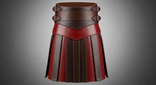Handmade Leather Warrior Kilt, Renaissance Fair Costume