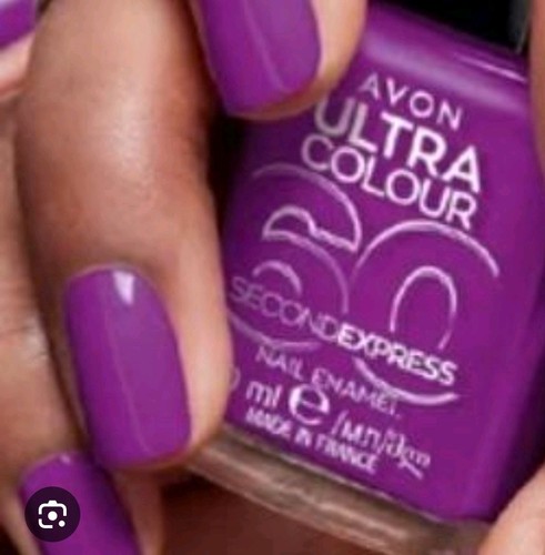 Avon Ultra Colour 60 Second Express Nail Enamel Polish Shade - ULTRA VIOLET 10ML - Picture 23 of 24