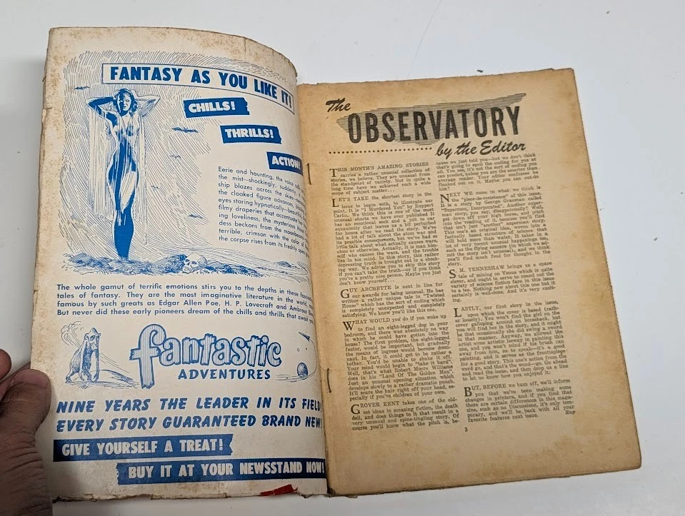 Amazing Stories June 1949 Vintage Science Fiction Pulp Magazine - Image 4 of 4