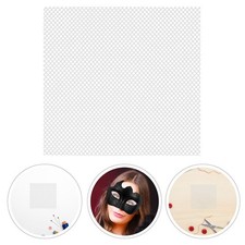 30Pcs Reusable White Eye Mesh Sheets for Mask Durable Breathable Craft Material