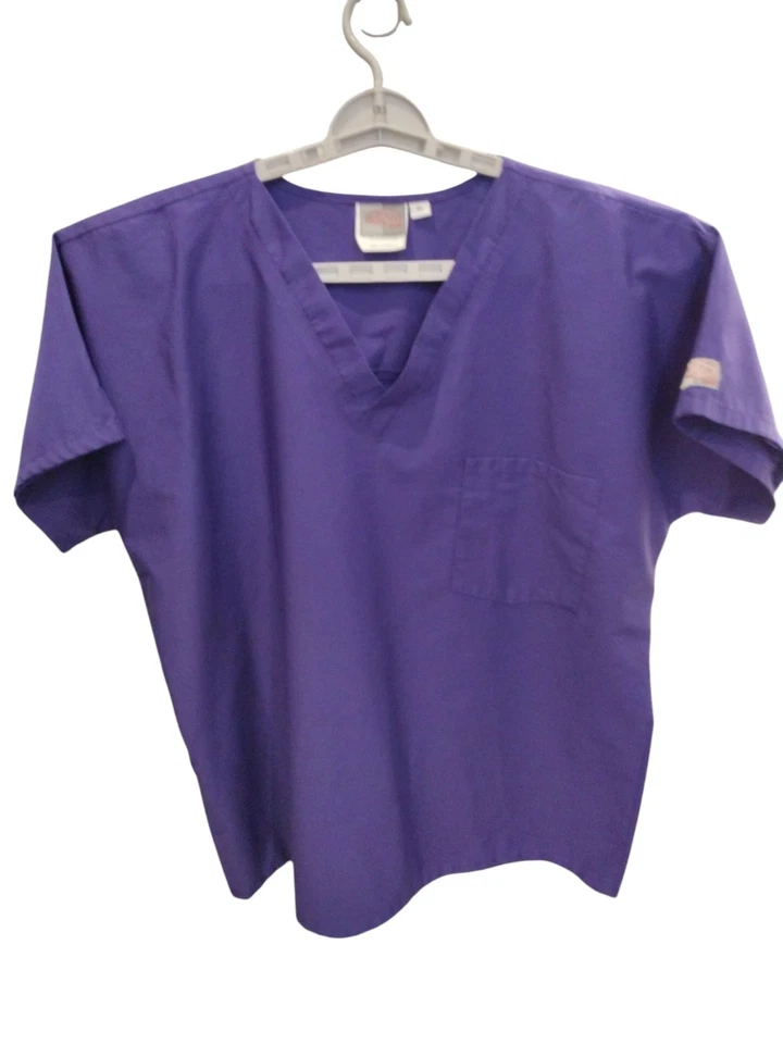 Lote de 2 Camisetas Médicas Scrubzone Enfermera XL Verde y Púrpura Foto 2 de 4