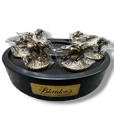 Blanton's Bourbon Genuine Bottle Glorifier Display Horseshoe Horse Stoppers