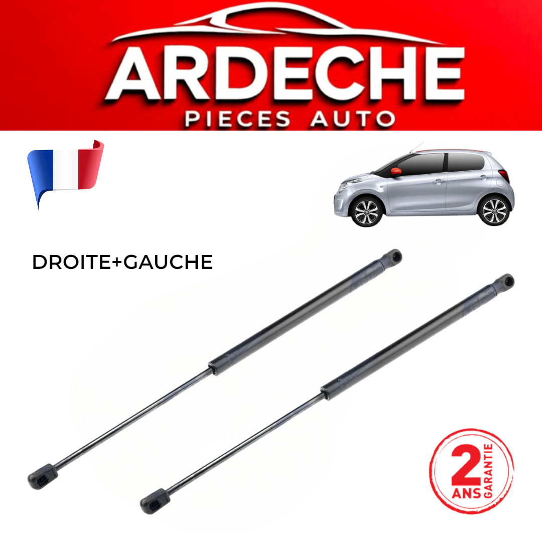 Vérins hayon coffre arrière Peugeot 108 Citroën C1 II amortisseur gaz 689500H040