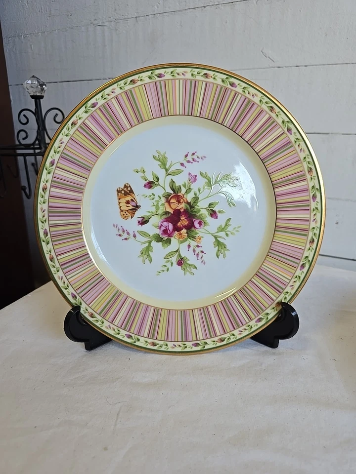 "Juego de 4 platos de ensalada Royal Albert Old Country Roses temporadas de color 8"" Japón 2001" Foto 4 de 4